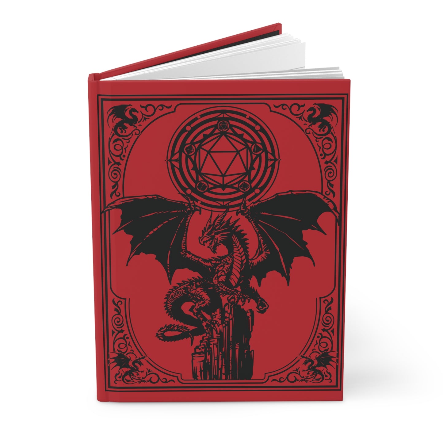 Mystical Dragon Journal | Gothic Notebook for Creatives | Fantasy Writing | Dragon Lover Gift | Occult Inspired | Aesthetic Stationery