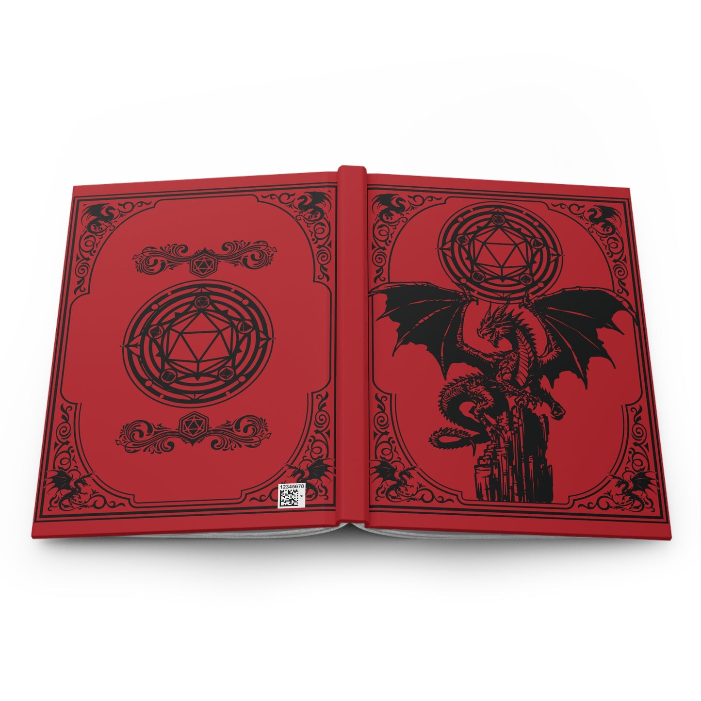 Mystical Dragon Journal | Gothic Notebook for Creatives | Fantasy Writing | Dragon Lover Gift | Occult Inspired | Aesthetic Stationery