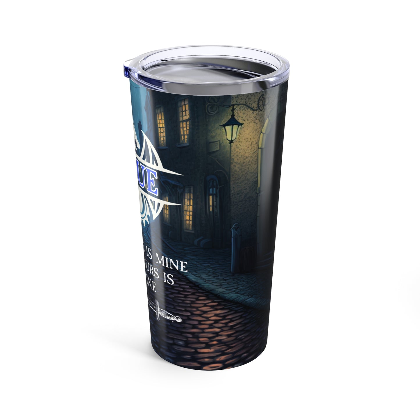 Tumbler 20oz Dungeons and Dragon Rogue with 'What's Mine is Mine' Design
