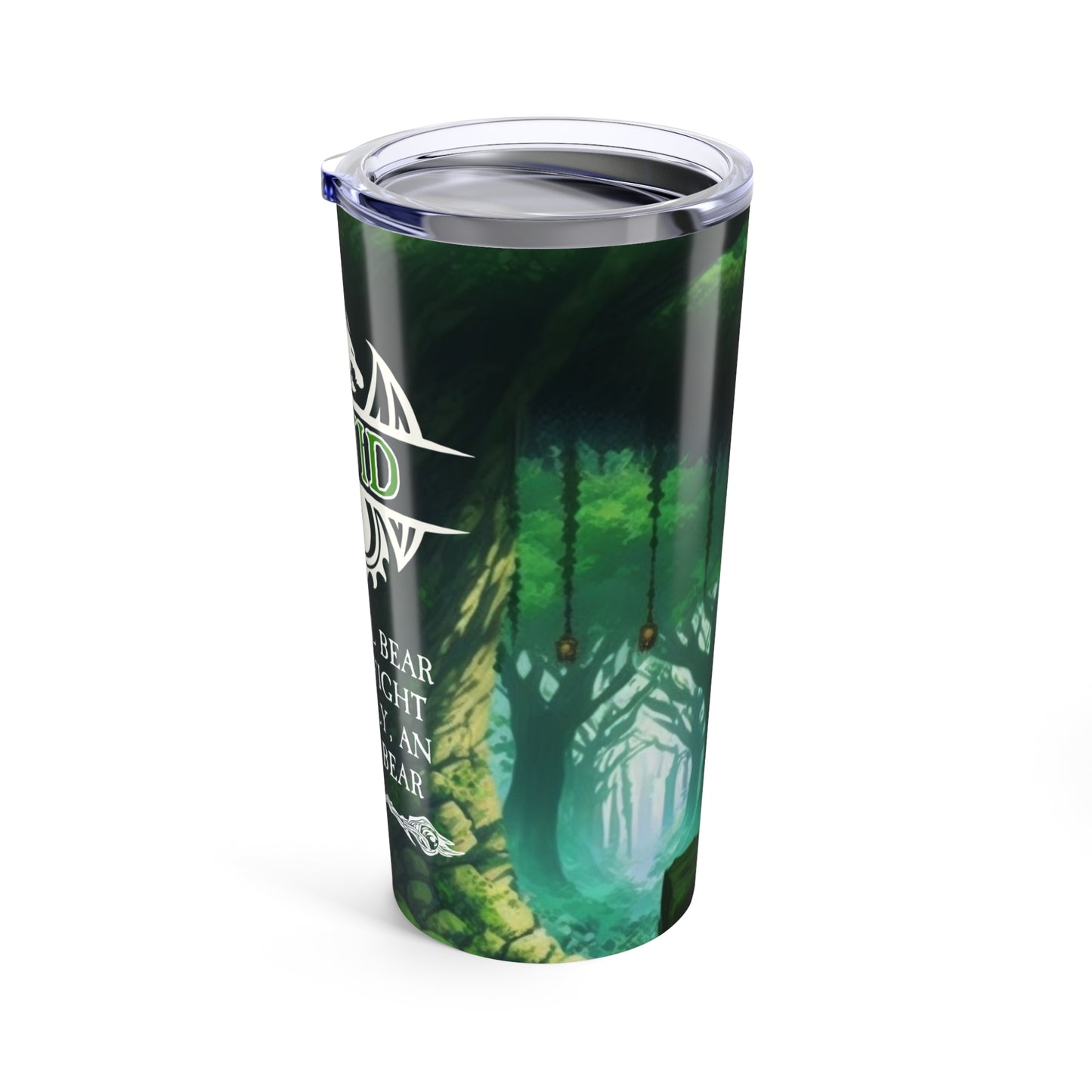 Fantasy Druid 20oz Tumbler, Eco-Friendly Travel Mug, Gift for Gamers, Nature Lovers, Fantasy Decor, Adventure Accessory