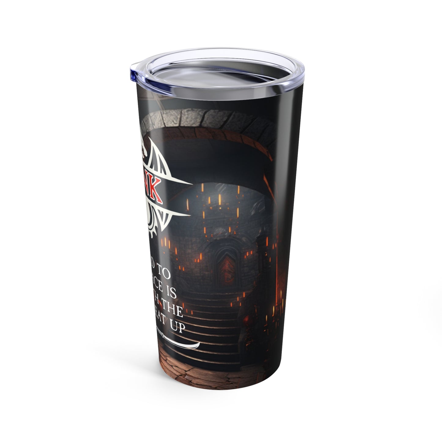 Monk-Themed 20oz Tumbler | Inner Peace Motivational Cup, Gift for Martial Arts Lovers, Unique Travel Mug, Motivational Gifts, Dragon Design