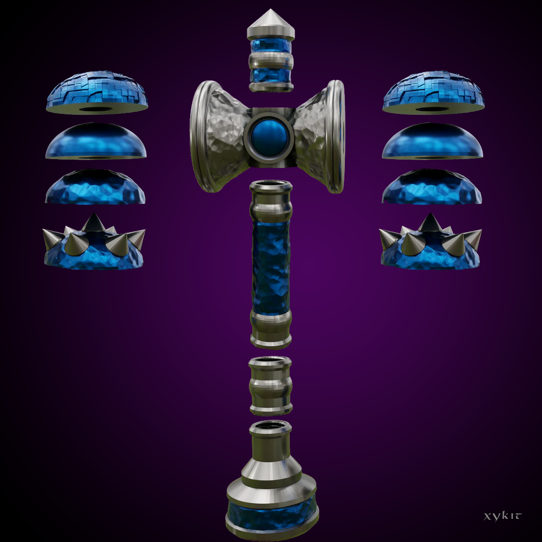 Winthrop's Crystal Spiked Hammer