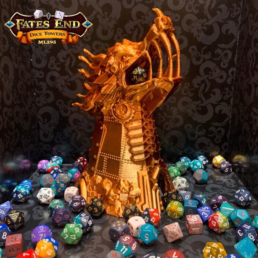 Fates End Clockwork Monster Dice Tower