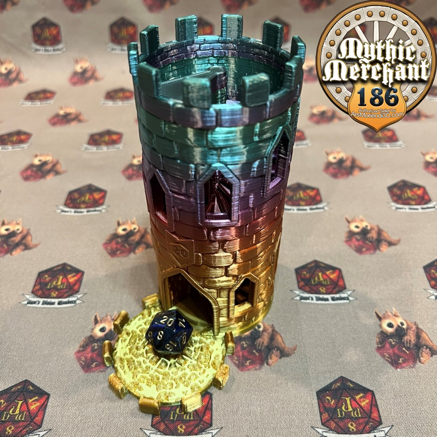Mythic Mug Dice Tower from Ars Moriendi 3D - Dungeons and Dragons, Pathfinder, TTRPG, Dice Cup/Roller