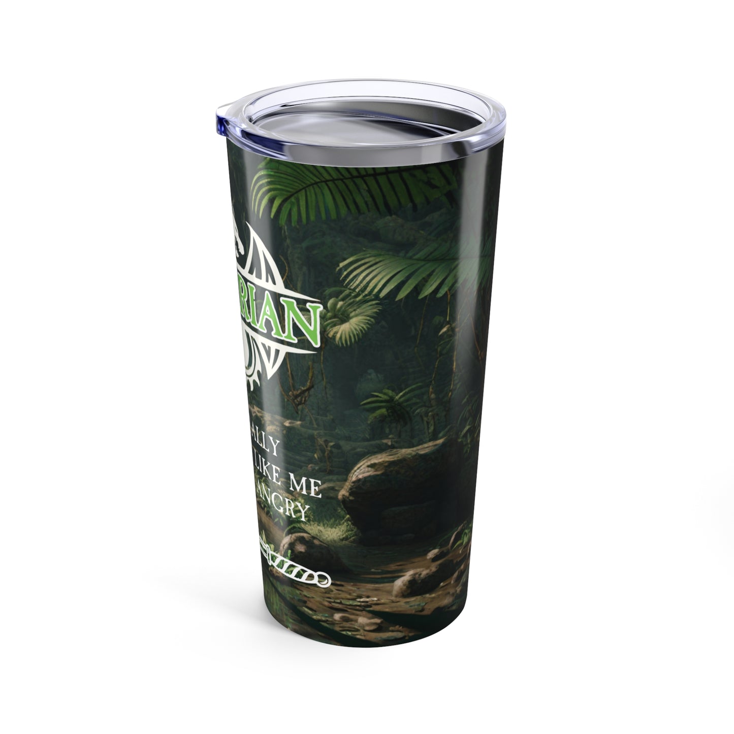 Barbarian Themed Tumbler | 20oz Stainless Steel Travel Mug, Unique Gifts for Adventurers, Fantasy Drinkware, Camping Accessory, Dragon [...]