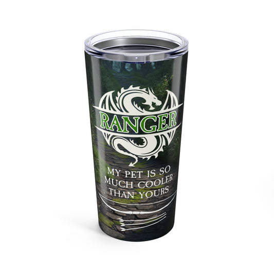 Ranger Pet Lover Tumbler, 20oz Insulated Travel Mug, Gifts for Animal Lovers, Outdoorsy Drinkware, Cool Ranger Gifts, Nature-Themed Tumbler