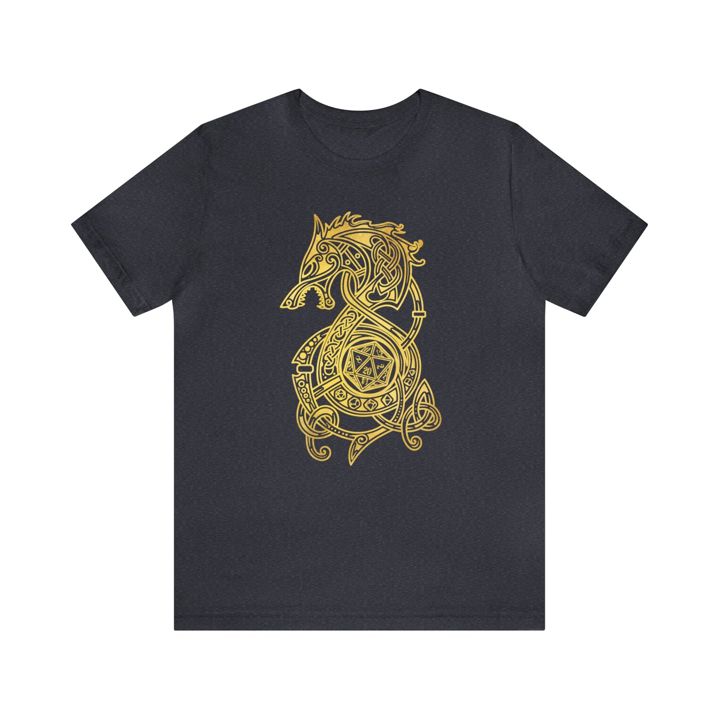 Golden Celtic Dice Dragon Shirt