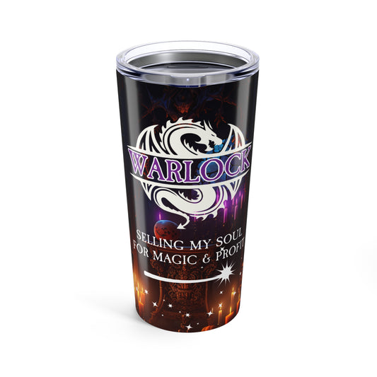 Warlock Tumbler 20oz | Mystical Dungeons and Dragons Design