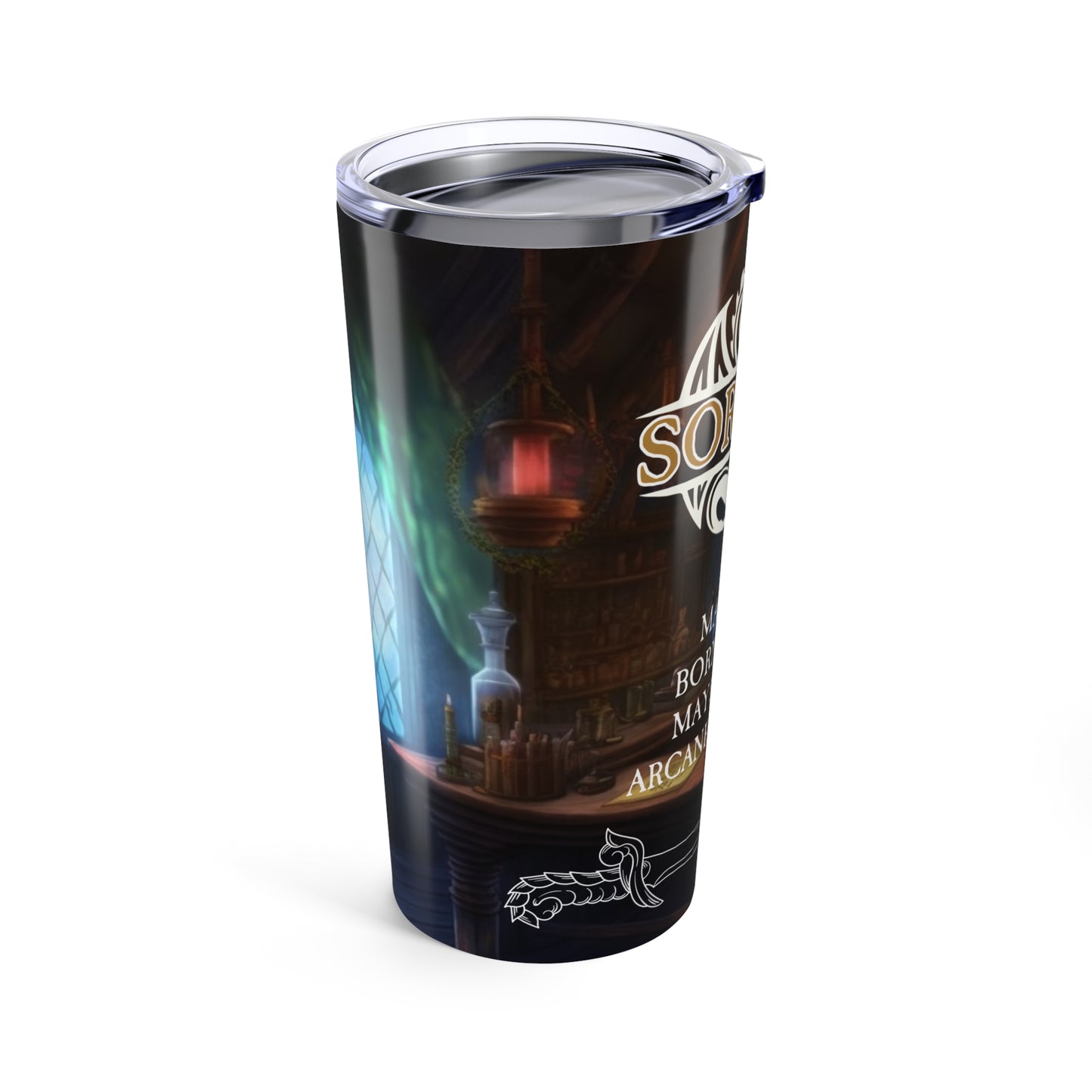 Fantasy Sorcerer Tumbler 20oz | Magical Drinkware for Wizards, Unique Gifts for D&D Fans, Enchanted Travel Mug, Fantasy Themed [...]