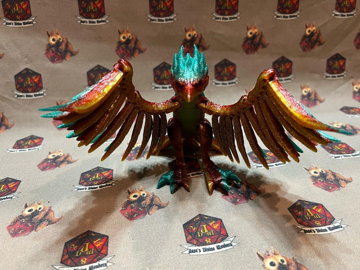 Articulated Phoenix, 3D printed, flexi Phoenix