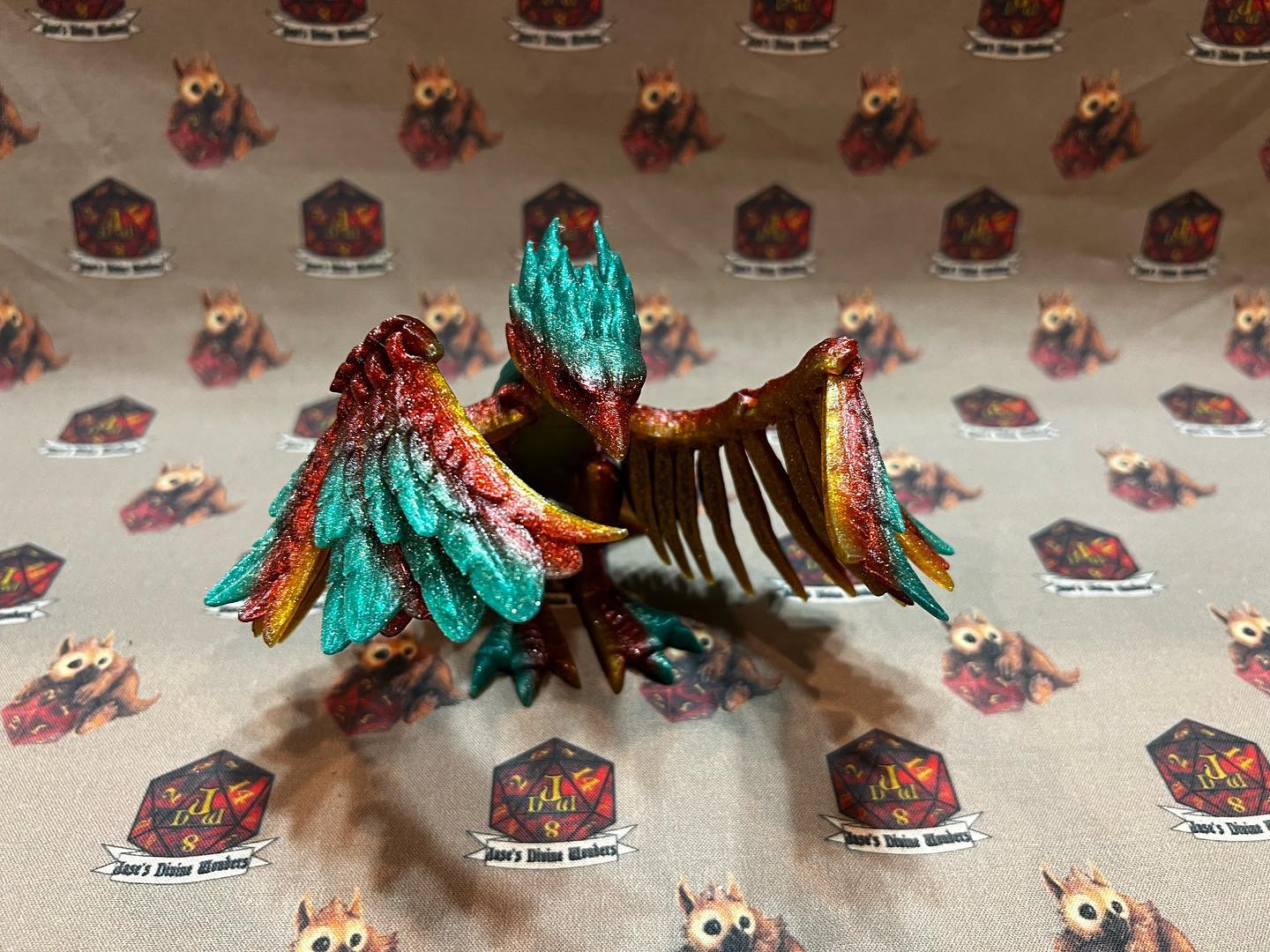 Articulated Phoenix, 3D printed, flexi Phoenix