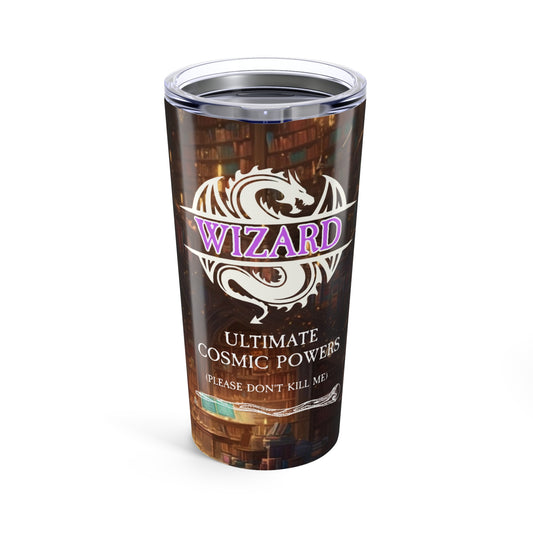 Magical Wizard Tumbler - Ultimate Cosmic Powers, Fantasy Drinkware, Gift for Wizards, DnD Players, Cosplay Accessory, Cool Beverage [...]