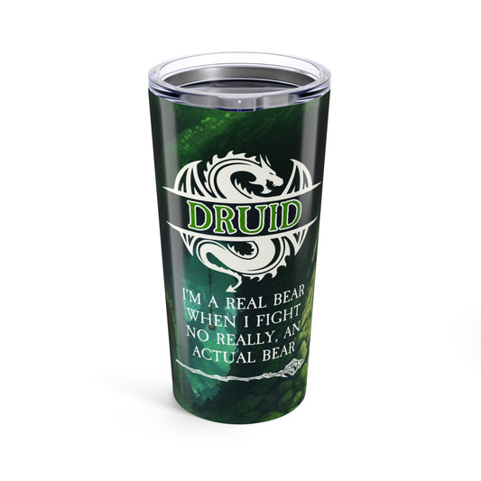 Fantasy Druid 20oz Tumbler, Eco-Friendly Travel Mug, Gift for Gamers, Nature Lovers, Fantasy Decor, Adventure Accessory