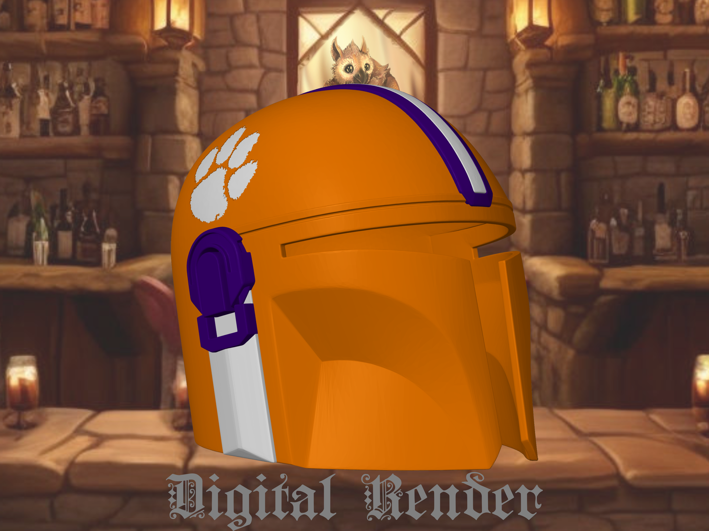 Mandalorian Collegiate Gridiron Helm