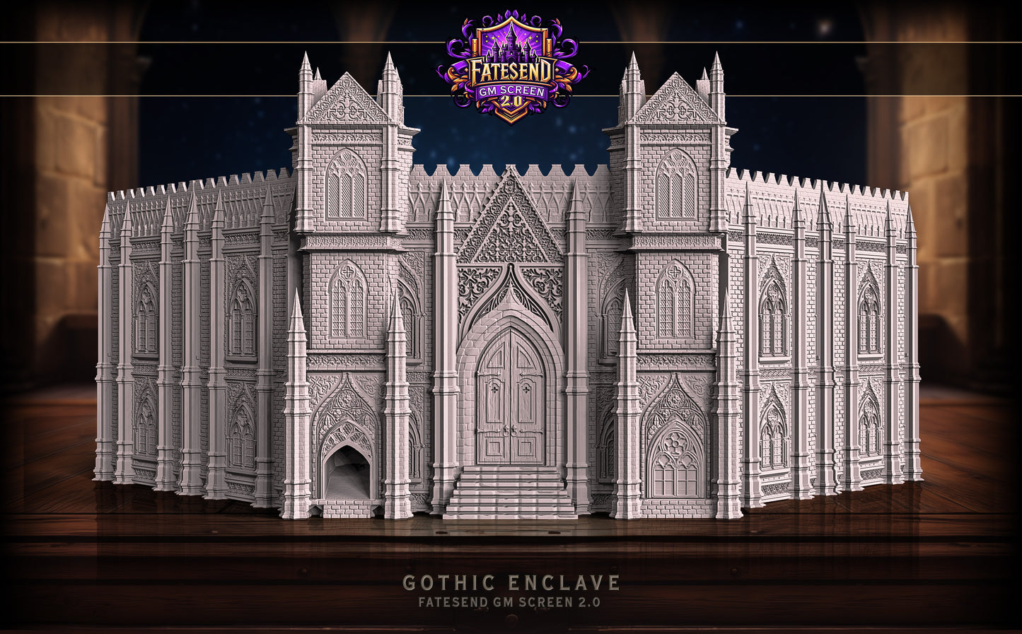 Gothic Cathedral Dungeon GM Screen 2.0