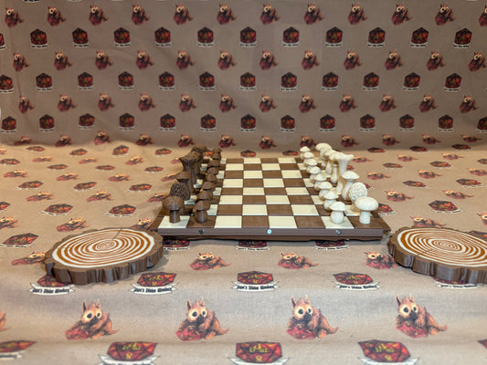The Druidic Chess Set – A Mystical Forest Duel