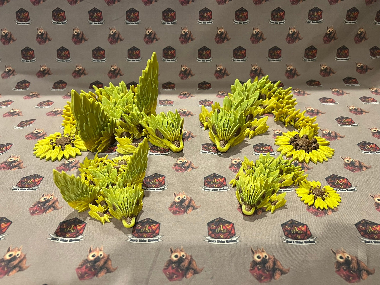 Baby Sunflower Articulated Flexi Dragon