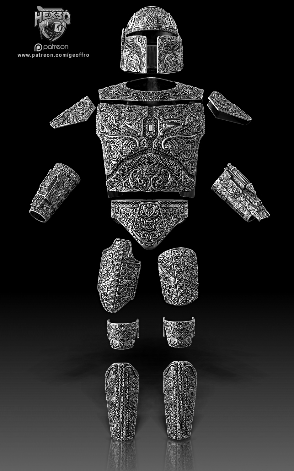 Baroque Mandalorian Armor Set