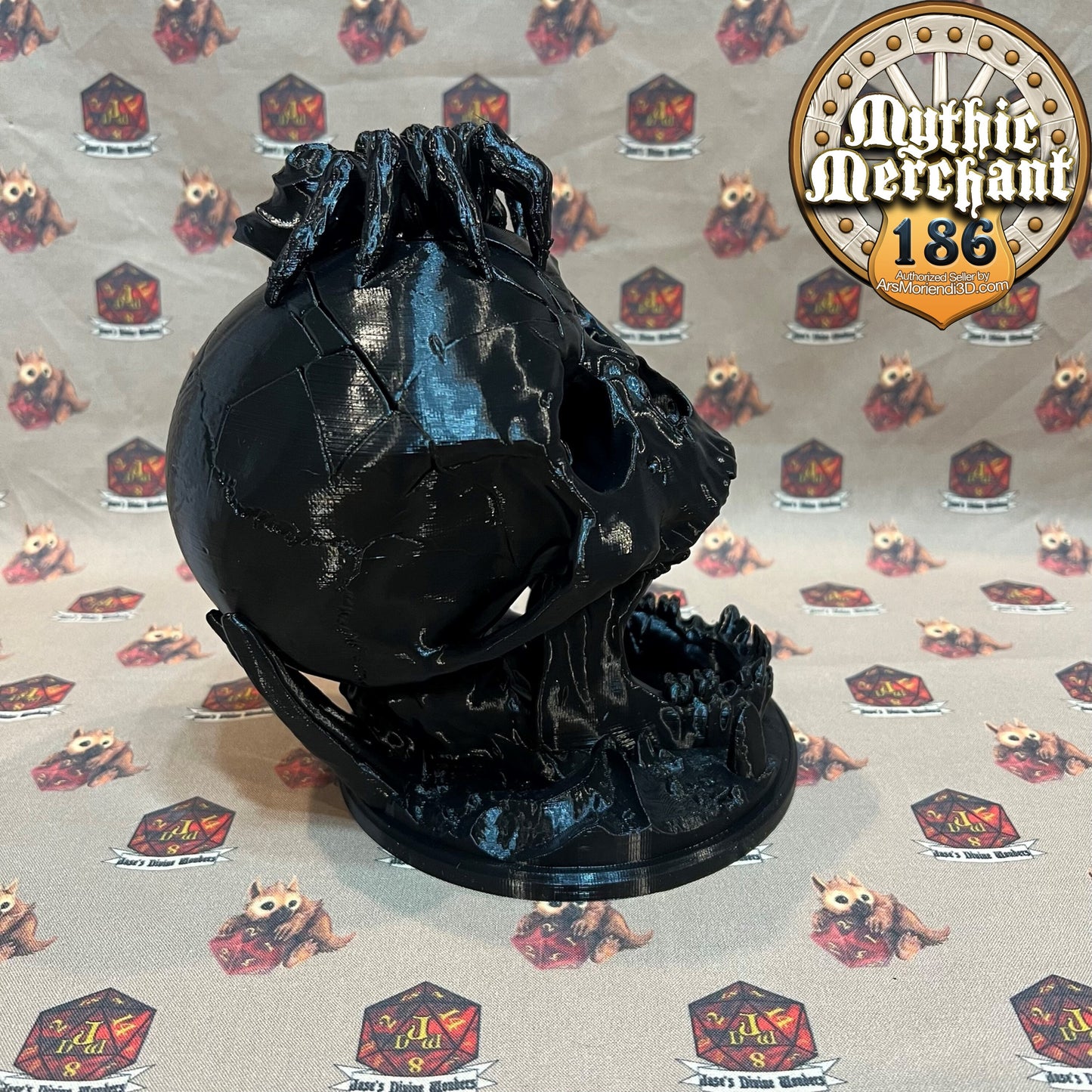 Desert's Kiss Skull Dice Tower from Ars Moriendi 3D