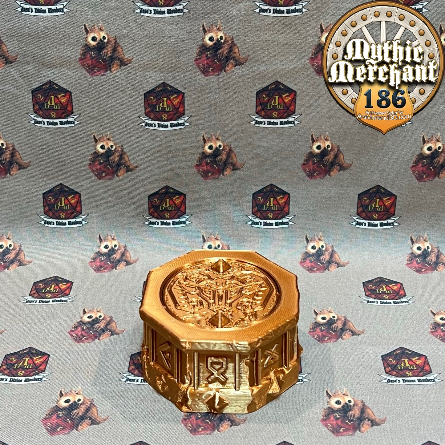 Dwarf Dice Case from Ars Moriendi 3D - Dungeons and Dragons, Pathfinder, TTRPG, Dice Cup/Roller