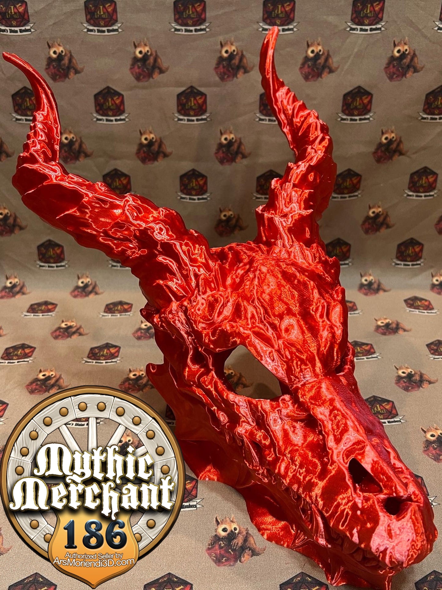 Dragon Skull Dice Tower from Ars Moriendi 3D