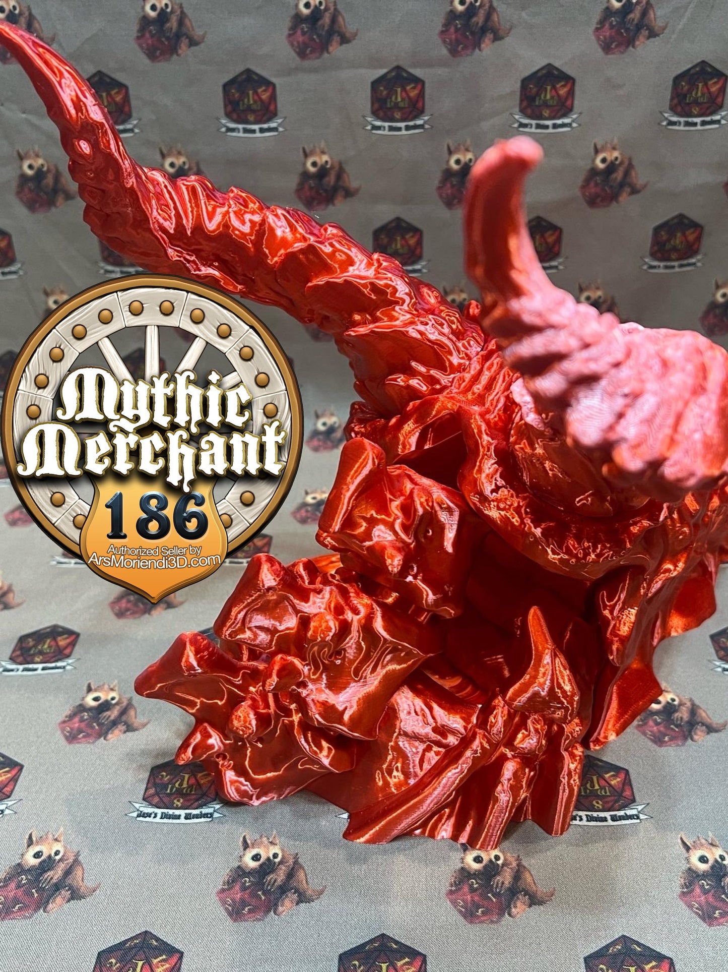 Dragon Skull Dice Tower from Ars Moriendi 3D