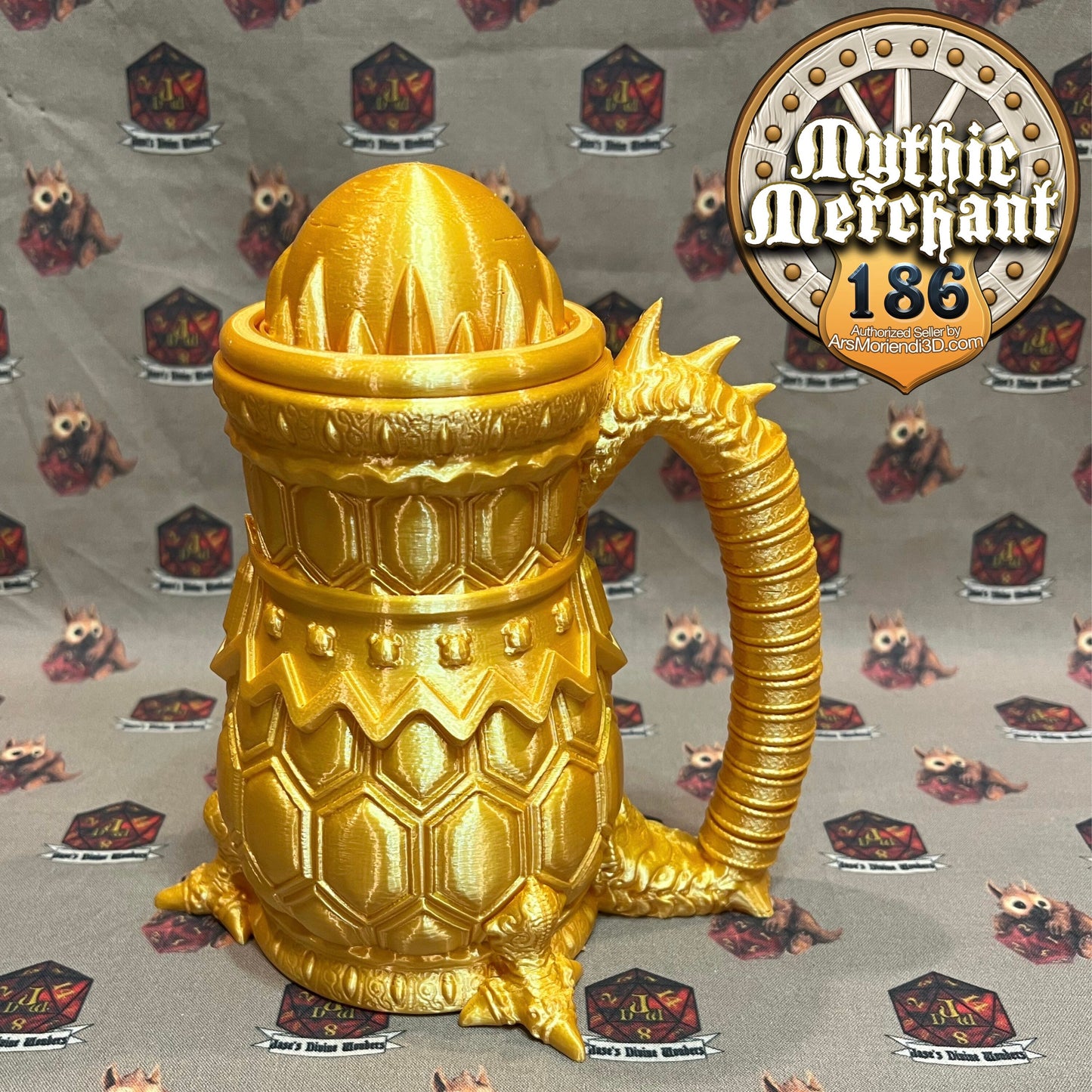 Dragon Blooded Can Holder Mythic Mug from Ars Moriendi 3D - Dungeons and Dragons, Pathfinder, TTRPG, Dice Cup/Roller