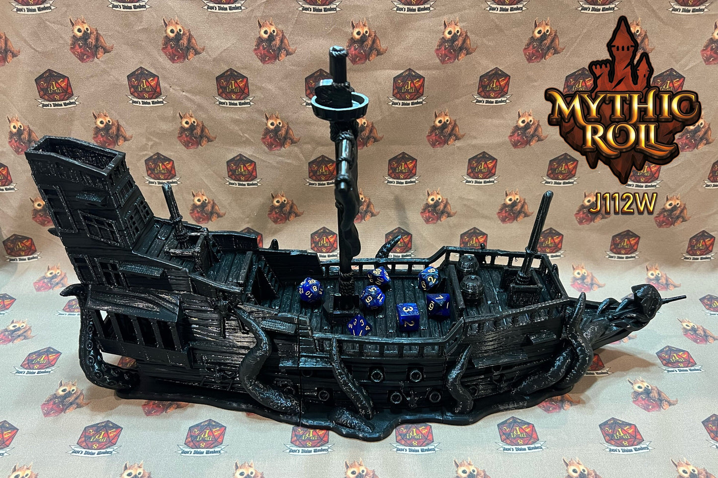 Ghost Pirate Ship Dice Tower and Storage