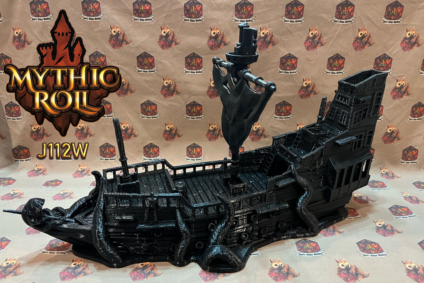 Ghost Pirate Ship Dice Tower and Storage