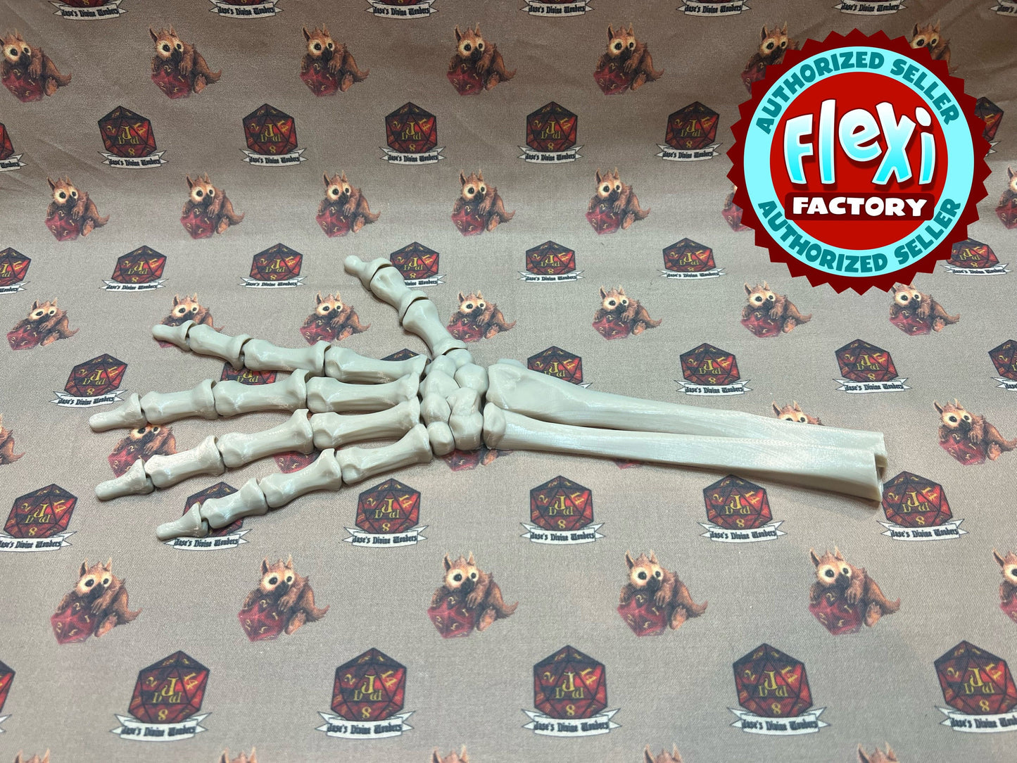 Flexi Skelton hand 3D Printed/Halloween decor/