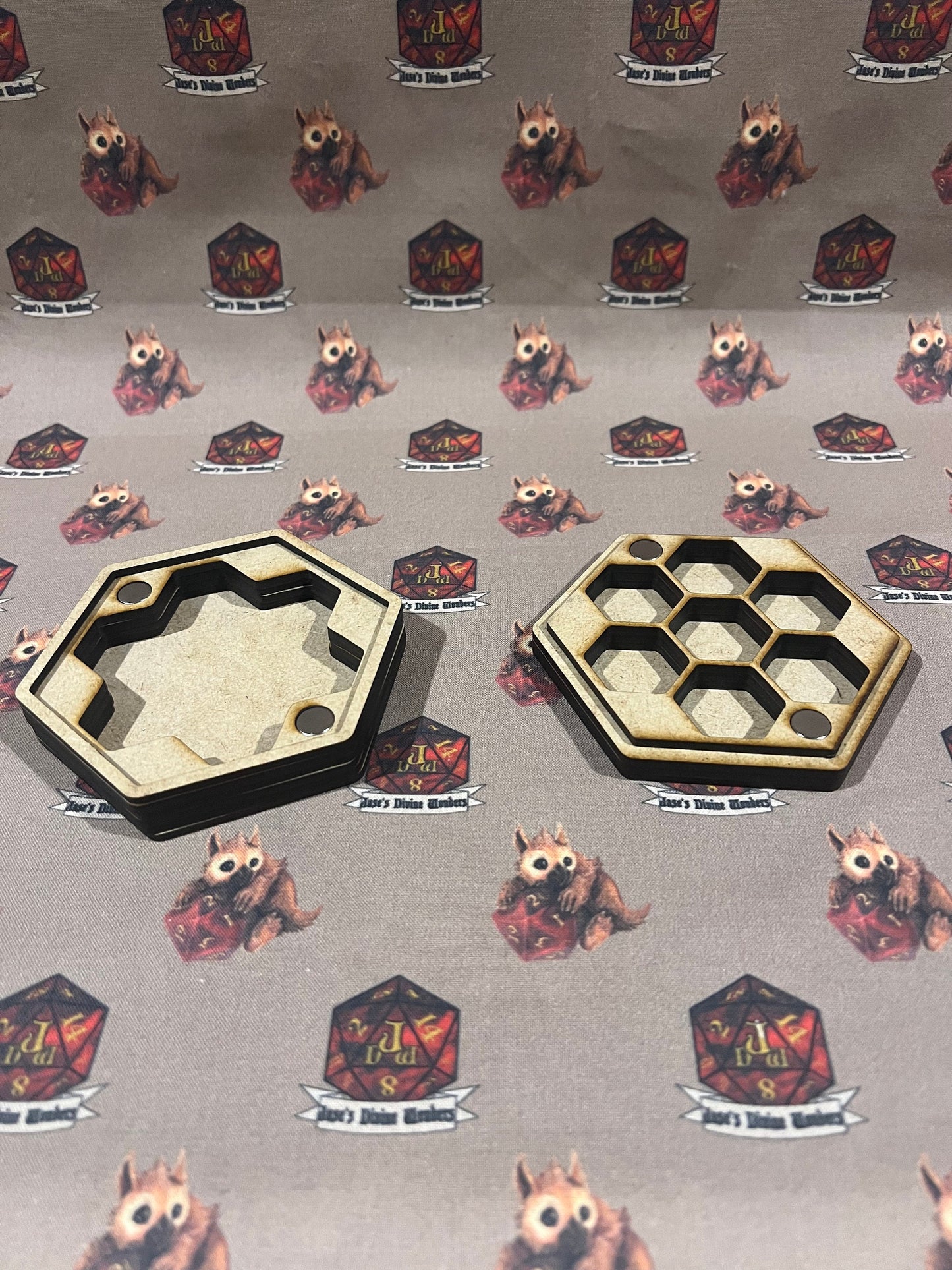 Laser cut Dice Hex Case